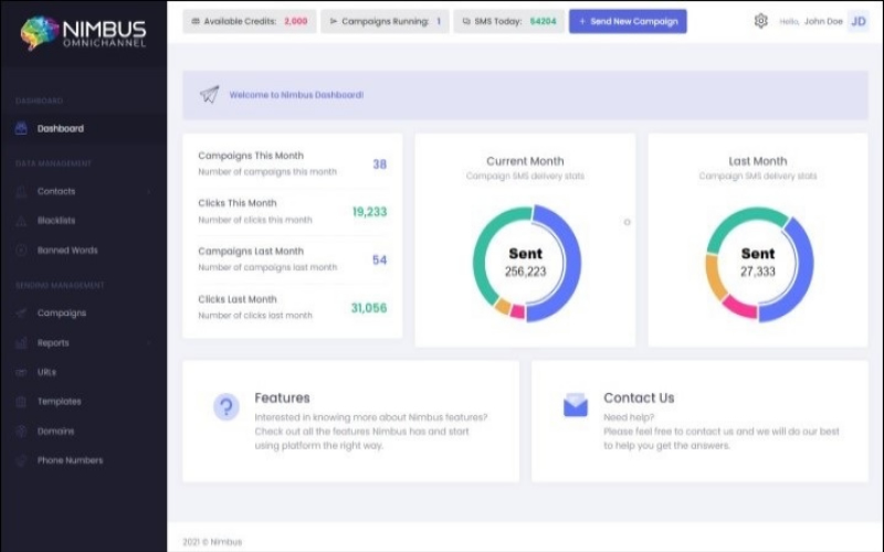 SMS Marketing Campaign Manager Screenshot